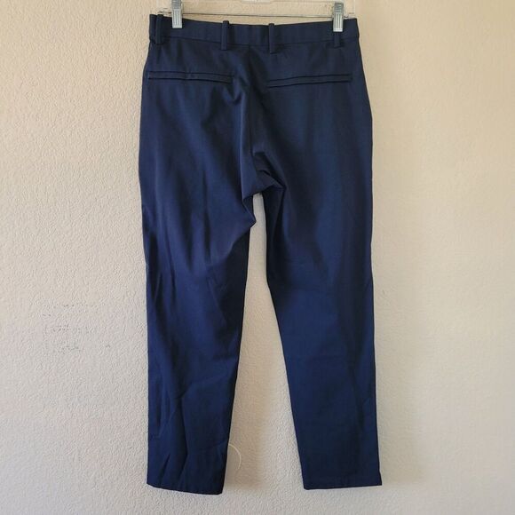 Uniqlo Pants Mens Sz Small Blue Polyester Drawstring Casual Performance Pockets - Picture 9 of 9